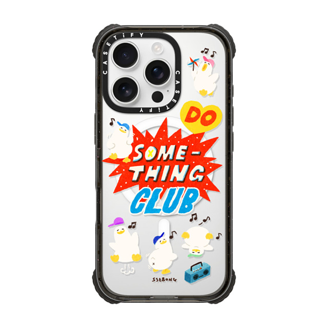 SSEBONG x CASETiFY iPhone 16 Pro ケース Animal,Cartoon ブラック ウルトラ インパクトケース MagSafe 対応 Do something club Father's Day SSEBONG x CASETiFY iPhone 16 Pro ケース Animal,Cartoon ブラック ウルトラ インパクトケース MagSafe 対応 Do something club Father's Day