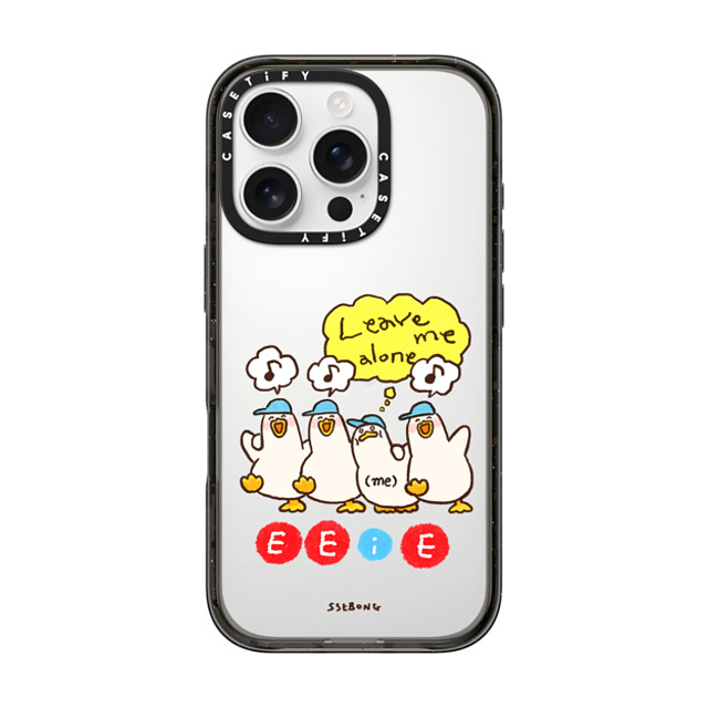 SSEBONG x CASETiFY iPhone 16 Pro ケース ブラック インパクトケース E E (i) E