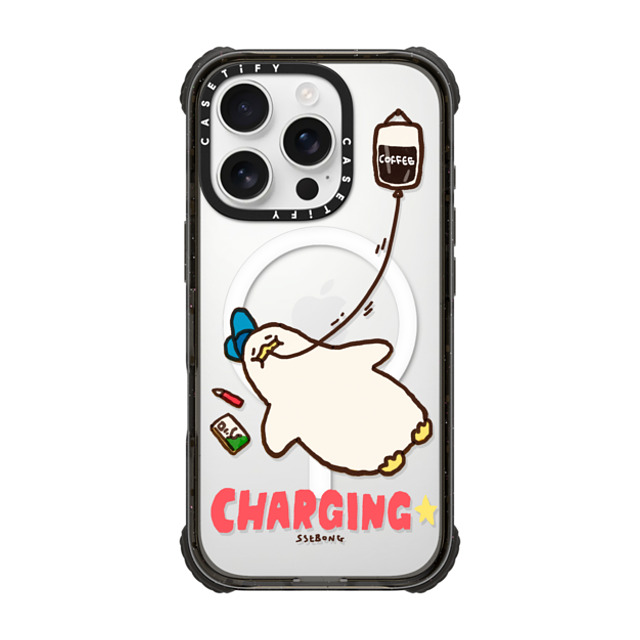 SSEBONG x CASETiFY iPhone 16 Pro Case Black ウルトラ インパクトケース MagSafe 対応 CHARGING- SSEBONG x CASETiFY iPhone 16 Pro Case Black ウルトラ インパクトケース MagSafe 対応 CHARGING-