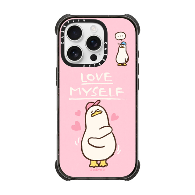 SSEBONG x CASETiFY iPhone 16 Pro Case Black ウルトラ インパクトケース MagSafe 対応 Love myself SSEBONG x CASETiFY iPhone 16 Pro Case Black ウルトラ インパクトケース MagSafe 対応 Love myself