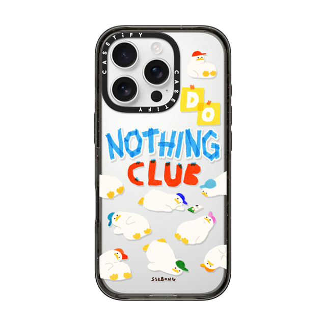 SSEBONG x CASETiFY iPhone 16 Pro Case ブラック インパクトケース Do nothing club Mother's Day SSEBONG x CASETiFY iPhone 16 Pro Case ブラック インパクトケース Do nothing club Mother's Day