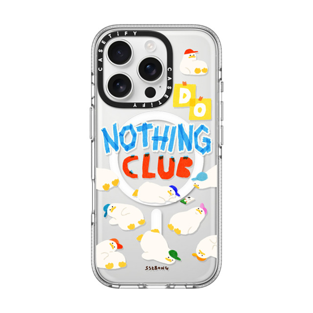 SSEBONG x CASETiFY iPhone 16 Pro Case クリア クリア ケース MagSafe対応 Do nothing club Mother's Day SSEBONG x CASETiFY iPhone 16 Pro Case クリア クリア ケース MagSafe対応 Do nothing club Mother's Day