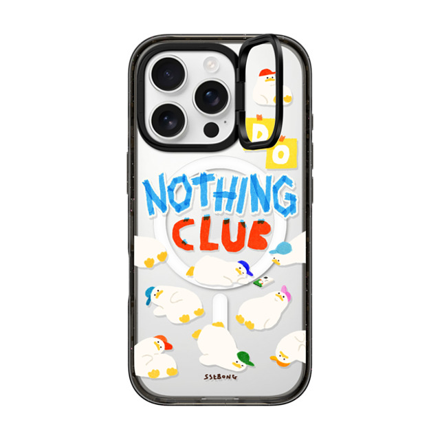 SSEBONG x CASETiFY iPhone 16 Pro Case ブラック インパクトリングスタンドケース MagSafe対応 Do nothing club Mother's Day SSEBONG x CASETiFY iPhone 16 Pro Case ブラック インパクトリングスタンドケース MagSafe対応 Do nothing club Mother's Day