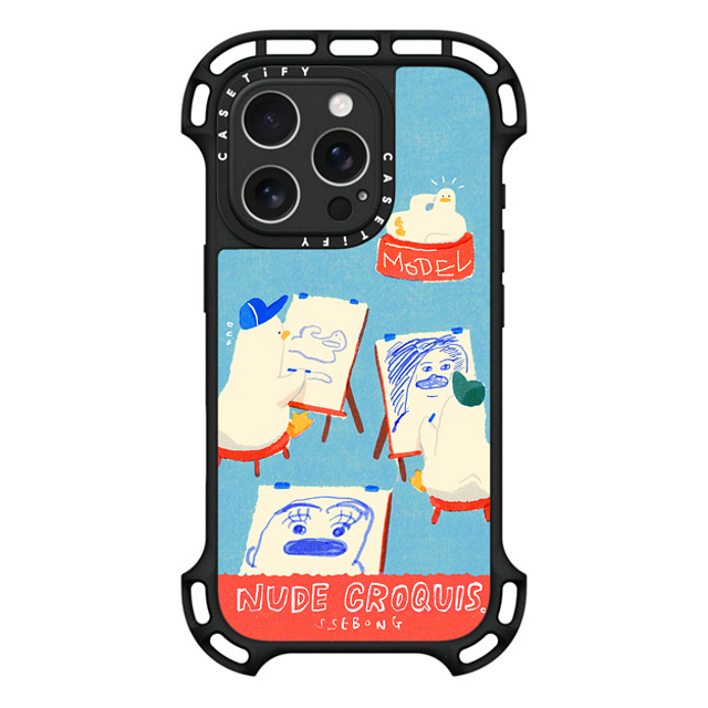 SSEBONG x CASETiFY iPhone 16 Pro Case Black ウルトラ バウンスケース MagSafe対応 NUDE CROQUIS SSEBONG x CASETiFY iPhone 16 Pro Case Black ウルトラ バウンスケース MagSafe対応 NUDE CROQUIS