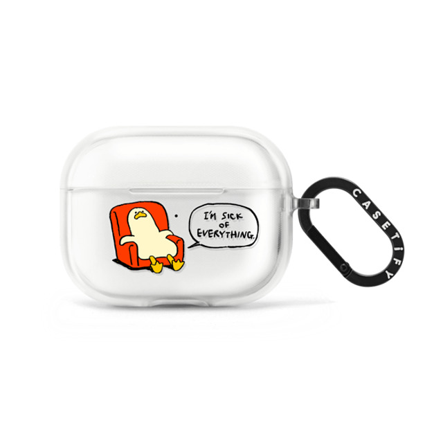 SSEBONG x CASETiFY AirPods Pro Animal,Cartoon フロスト インパクトケース Melting duck Back to School SSEBONG x CASETiFY AirPods Pro Animal,Cartoon フロスト インパクトケース Melting duck Back to School