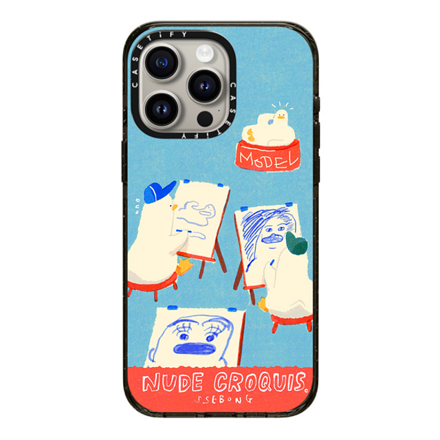 SSEBONG x CASETiFY iPhone 15 Pro Max Case Animal,Cartoon Black Impact Case MagSafe Compatible NUDE CROQUIS Mother's Day SSEBONG x CASETiFY iPhone 15 Pro Max Case Animal,Cartoon Black Impact Case MagSafe Compatible NUDE CROQUIS Mother's Day