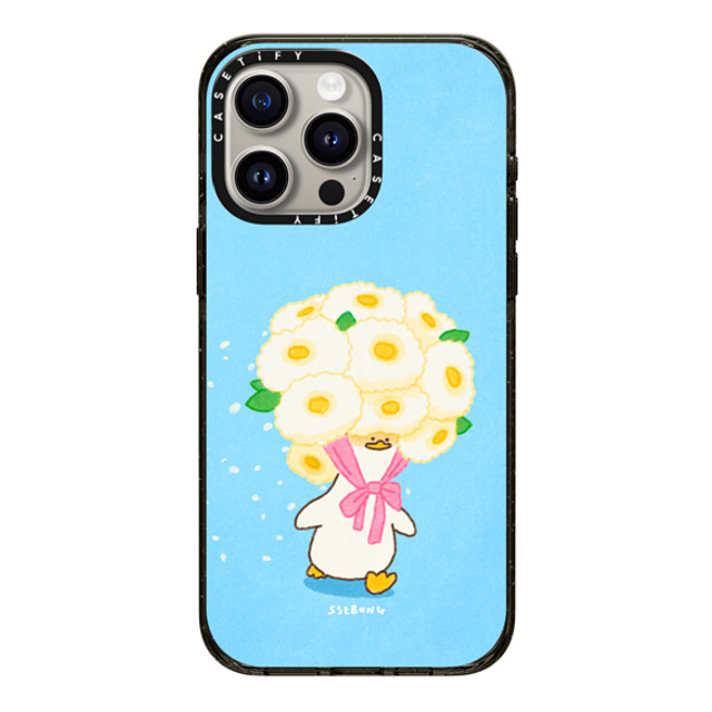 SSEBONG x CASETiFY iPhone 15 Pro Max Case Black Impact Case MagSafe Compatible Flower duck Back to School SSEBONG x CASETiFY iPhone 15 Pro Max Case Black Impact Case MagSafe Compatible Flower duck Back to School