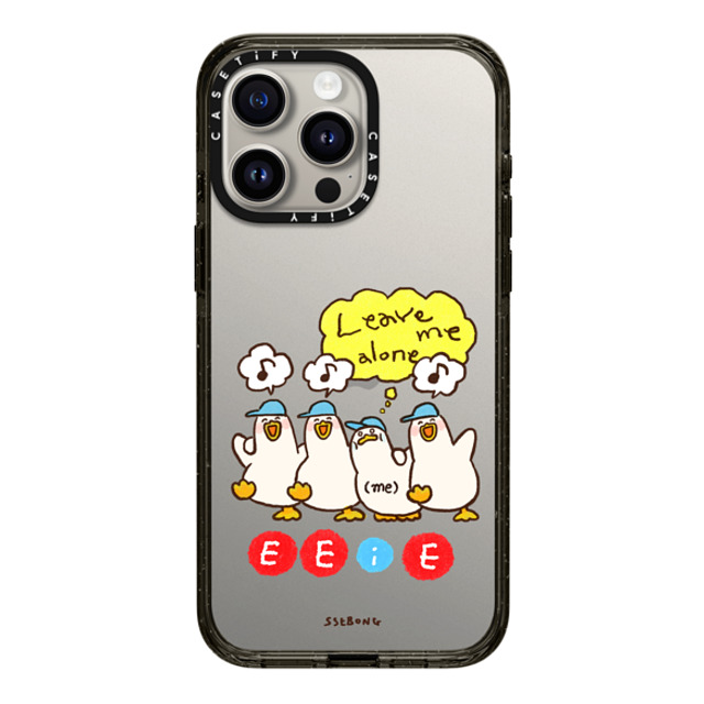 SSEBONG x CASETiFY iPhone 15 Pro Max ケース ブラック インパクトケース E E (i) E