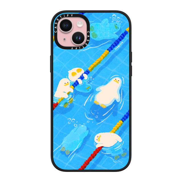 SSEBONG x CASETiFY iPhone 15 Plus Case Animal,Cartoon マットブラック インパクトケース POOL time Mother's Day SSEBONG x CASETiFY iPhone 15 Plus Case Animal,Cartoon マットブラック インパクトケース POOL time Mother's Day