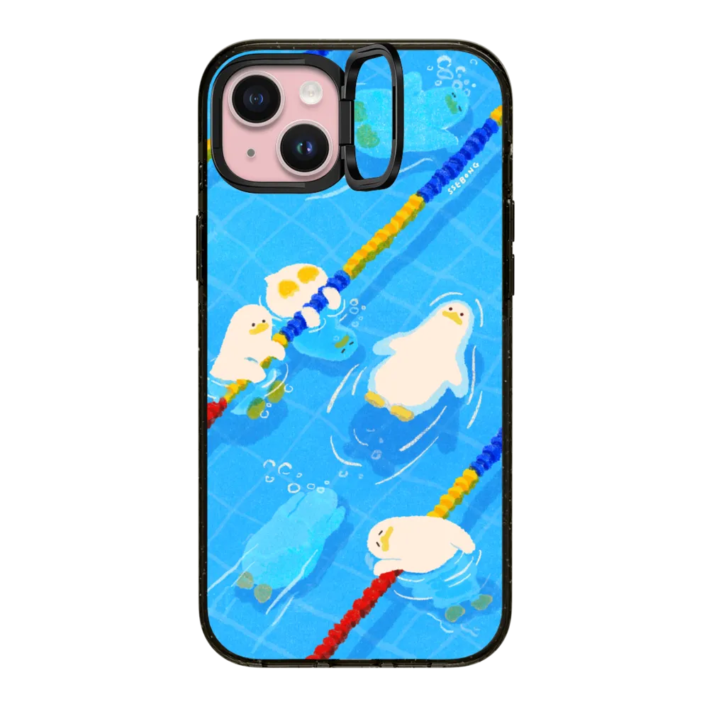Impact Ring Stand iPhone 15 Plus Case MagSafe Compatible - POOL time