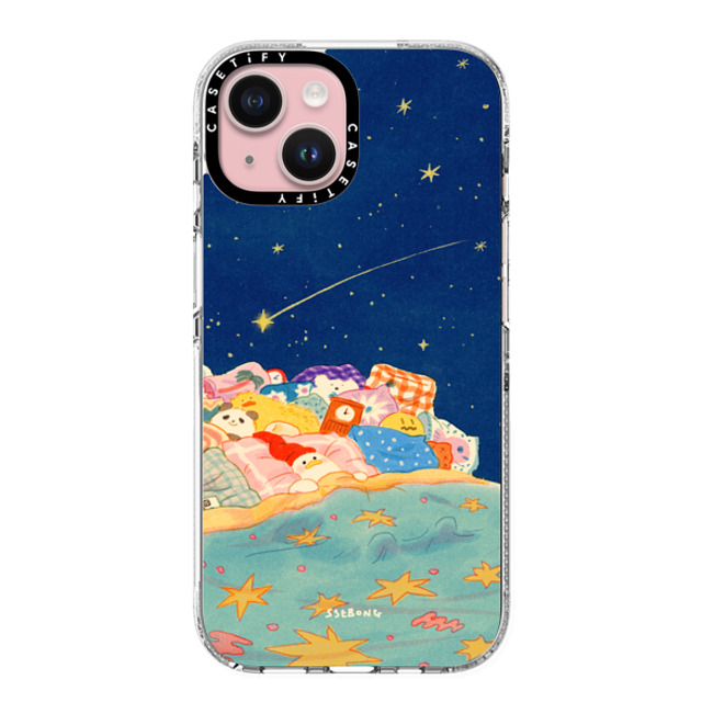 SSEBONG x CASETiFY iPhone 15 ケース クリア クリア ケース MagSafe対応 Good night-