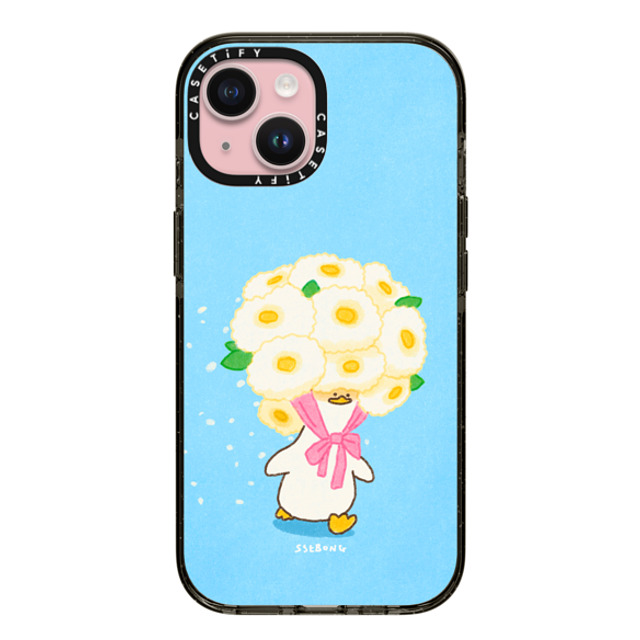 SSEBONG x CASETiFY iPhone 15 Case ブラック インパクトケース MagSafe対応 Flower duck Mother's Day SSEBONG x CASETiFY iPhone 15 Case ブラック インパクトケース MagSafe対応 Flower duck Mother's Day