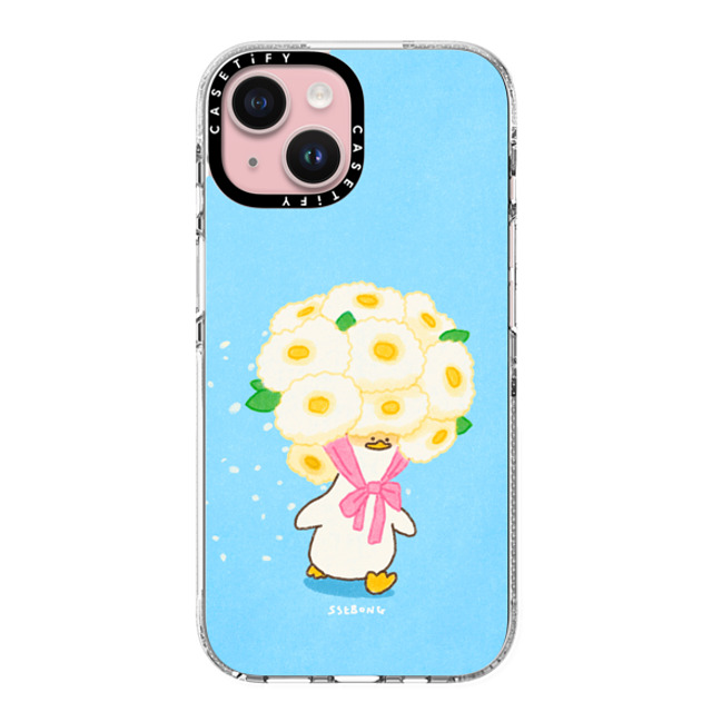 SSEBONG x CASETiFY iPhone 15 Case Clear Clear Case MagSafe Compatible Flower duck Mother's Day SSEBONG x CASETiFY iPhone 15 Case Clear Clear Case MagSafe Compatible Flower duck Mother's Day