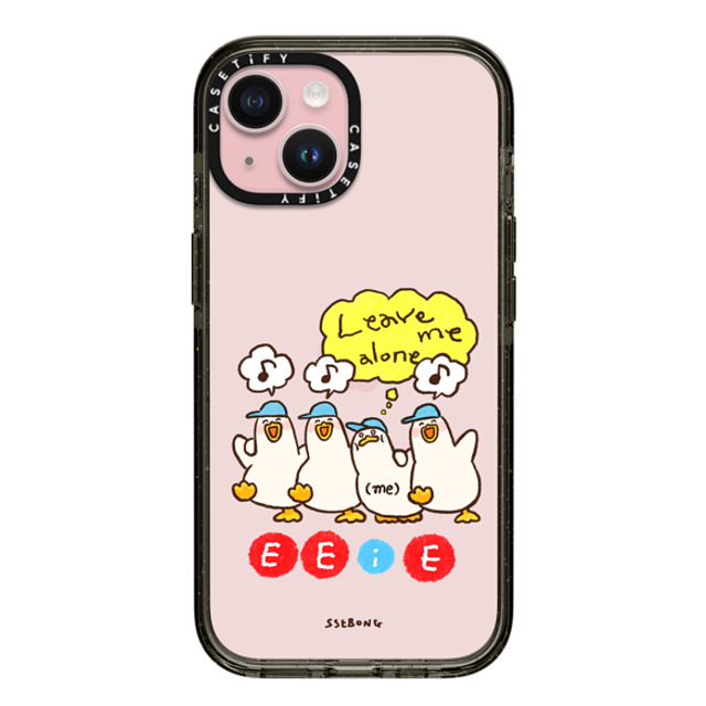 SSEBONG x CASETiFY iPhone 15 ケース ブラック インパクトケース E E (i) E