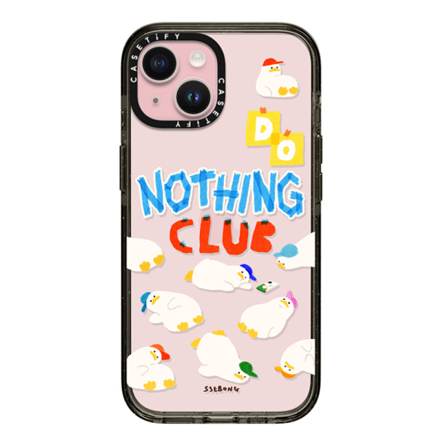 SSEBONG x CASETiFY iPhone 15 Case Black インパクトケース Do nothing club Mother's Day SSEBONG x CASETiFY iPhone 15 Case Black インパクトケース Do nothing club Mother's Day