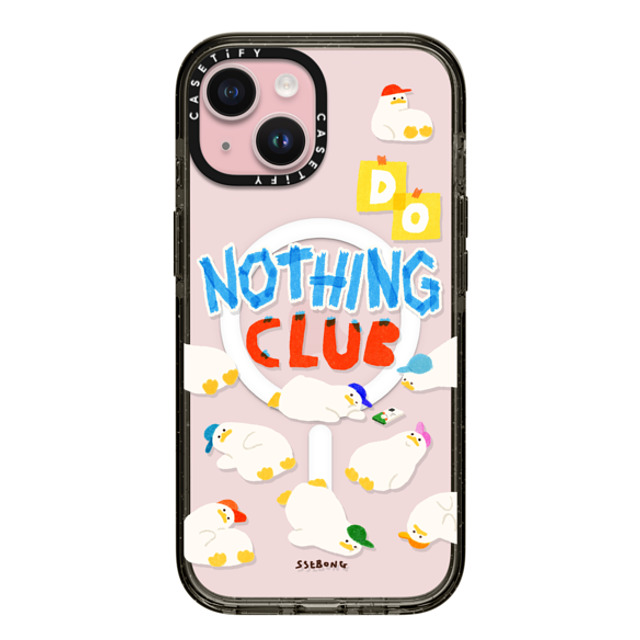 SSEBONG x CASETiFY iPhone 15 Case Black Impact Case MagSafe Compatible Do nothing club Mother's Day SSEBONG x CASETiFY iPhone 15 Case Black Impact Case MagSafe Compatible Do nothing club Mother's Day