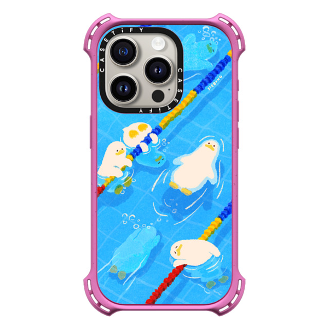 SSEBONG x CASETiFY iPhone 15 Pro Case Matte Pink バウンスケース POOL time SSEBONG x CASETiFY iPhone 15 Pro Case Matte Pink バウンスケース POOL time