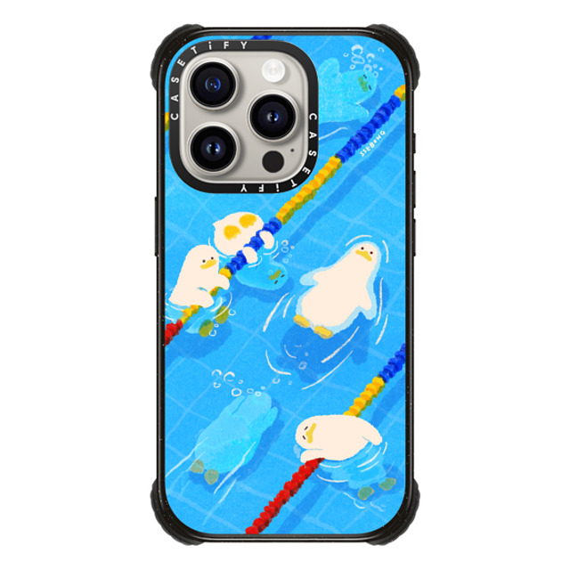 SSEBONG x CASETiFY iPhone 15 Pro Case Animal,Cartoon Black ウルトラ インパクトケース MagSafe 対応 POOL time Back to School SSEBONG x CASETiFY iPhone 15 Pro Case Animal,Cartoon Black ウルトラ インパクトケース MagSafe 対応 POOL time Back to School