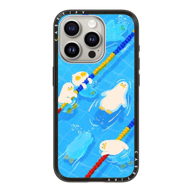 SSEBONG x CASETiFY iPhone 15 Pro Case Animal,Cartoon ブラック コンパクトケース MagSafe対応 POOL time New iPhone SSEBONG x CASETiFY iPhone 15 Pro Case Animal,Cartoon ブラック コンパクトケース MagSafe対応 POOL time New iPhone