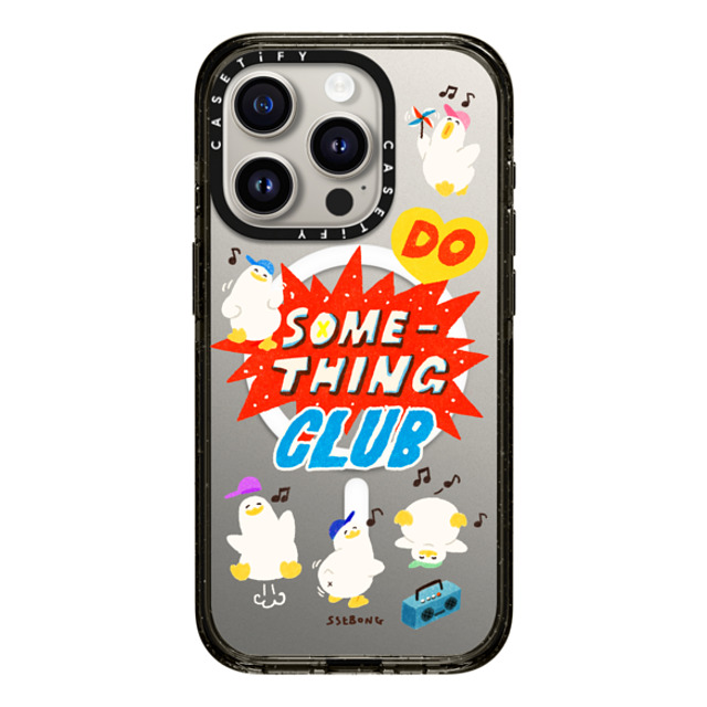 SSEBONG x CASETiFY iPhone 15 Pro Case Animal,Cartoon Black Impact Case MagSafe Compatible Do something club Father's Day SSEBONG x CASETiFY iPhone 15 Pro Case Animal,Cartoon Black Impact Case MagSafe Compatible Do something club Father's Day