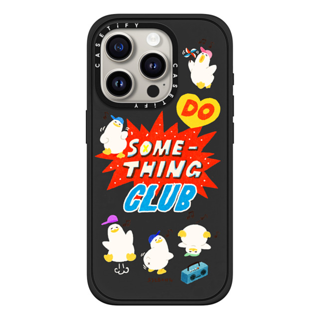 SSEBONG x CASETiFY iPhone 15 Pro Case Animal,Cartoon Matte Black Impact Case MagSafe Compatible Do something club Father's Day SSEBONG x CASETiFY iPhone 15 Pro Case Animal,Cartoon Matte Black Impact Case MagSafe Compatible Do something club Father's Day
