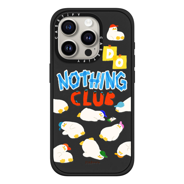 SSEBONG x CASETiFY iPhone 15 Pro Case マットブラック Impact Case MagSafe Compatible Do nothing club Mother's Day SSEBONG x CASETiFY iPhone 15 Pro Case マットブラック Impact Case MagSafe Compatible Do nothing club Mother's Day