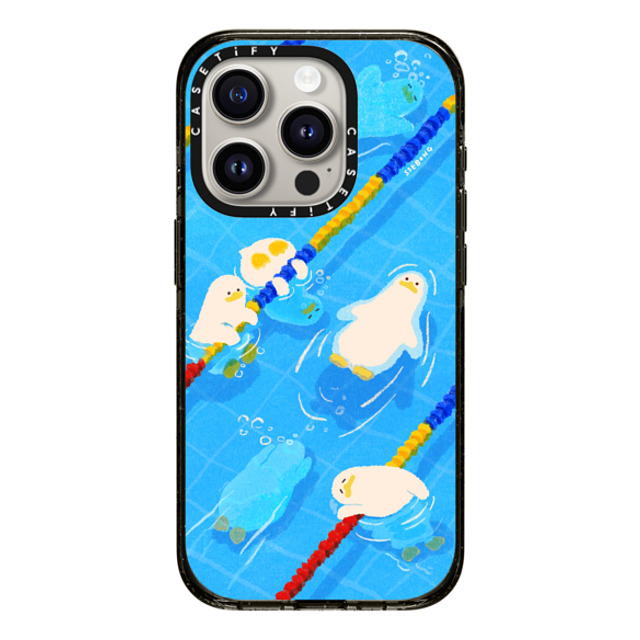 SSEBONG x CASETiFY iPhone 15 Pro ケース ブラック インパクトケース POOL time