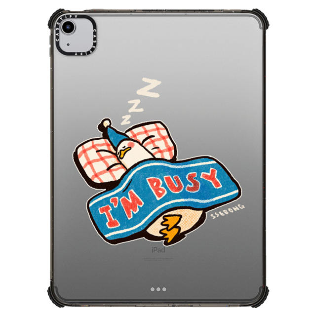 SSEBONG x CASETiFY iPad Air (第4/5世代) ブラック iPad インパクト ケース I'm busy