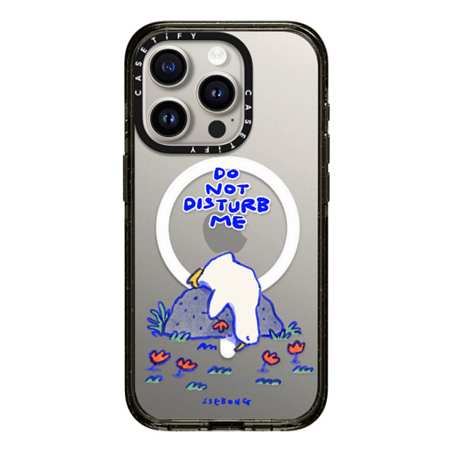 SSEBONG x CASETiFY iPhone 15 Pro ケース Floral,Animal ブラック インパクトケース MagSafe対応 Do not disturb me Back to School SSEBONG x CASETiFY iPhone 15 Pro ケース Floral,Animal ブラック インパクトケース MagSafe対応 Do not disturb me Back to School