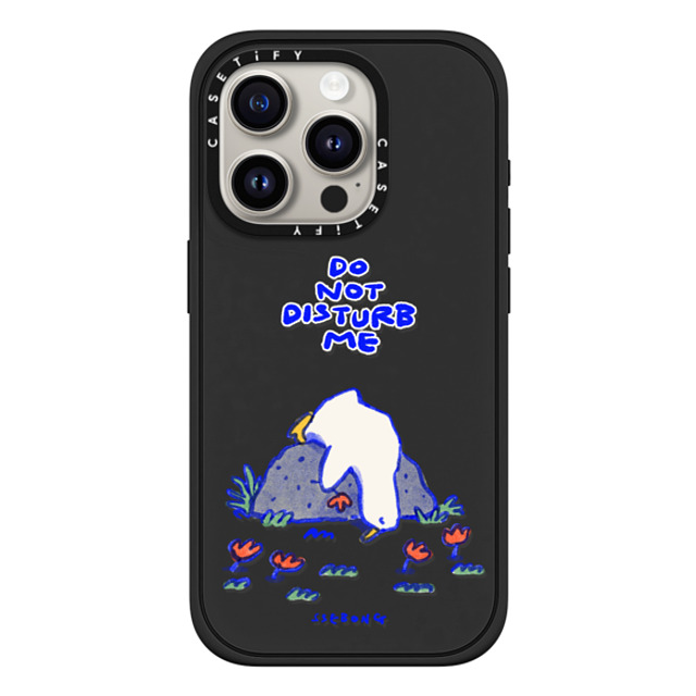 SSEBONG x CASETiFY iPhone 15 Pro ケース Floral,Animal マットブラック インパクトケース MagSafe対応 Do not disturb me Back to School SSEBONG x CASETiFY iPhone 15 Pro ケース Floral,Animal マットブラック インパクトケース MagSafe対応 Do not disturb me Back to School