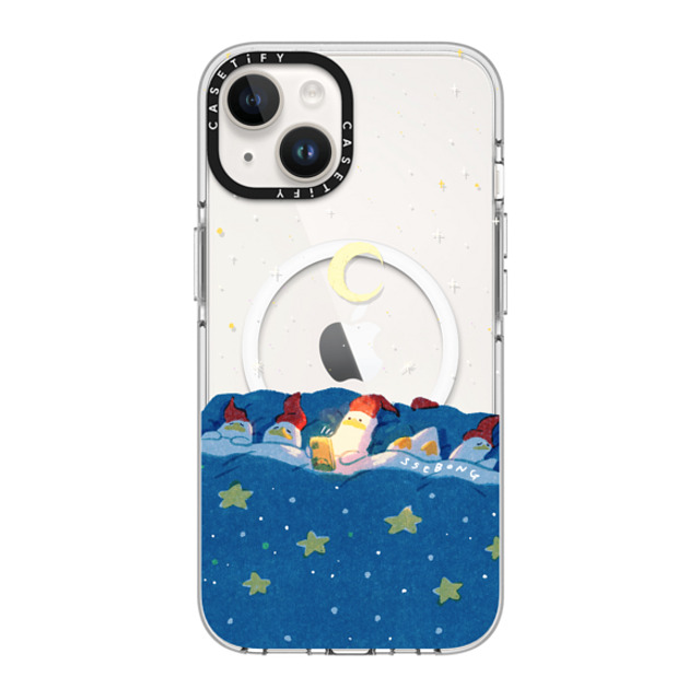 SSEBONG x CASETiFY iPhone 14 ケース クリア クリア ケース MagSafe対応 LATE NIGHT