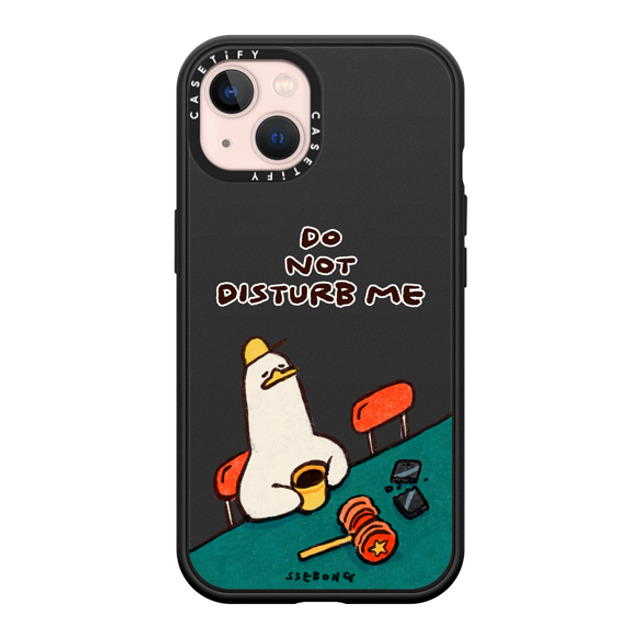 SSEBONG x CASETiFY iPhone 13 ケース マットブラック インパクトケース MagSafe対応 Tea time