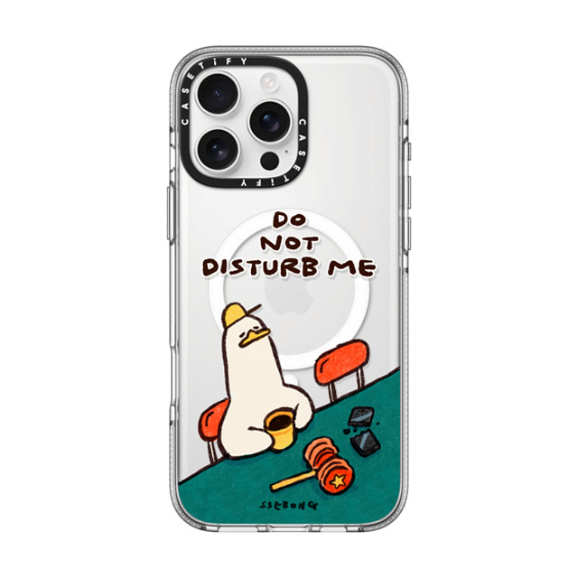 SSEBONG x CASETiFY iPhone 16 Pro Max ケース クリア クリア ケース MagSafe対応 Tea time