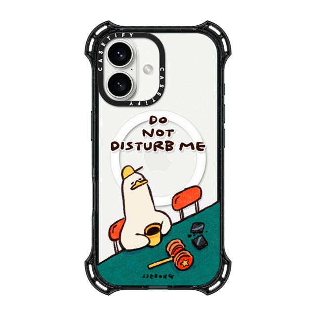 SSEBONG x CASETiFY iPhone 16 Case Black バウンスケース Tea time SSEBONG x CASETiFY iPhone 16 Case Black バウンスケース Tea time