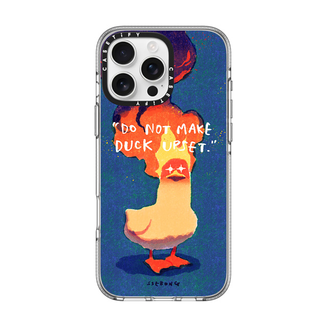 SSEBONG x CASETiFY iPhone 16 Pro Max Case Animal,Cartoon Clear Clear Case MagSafe Compatible Do not make DUCK upset Mother's Day SSEBONG x CASETiFY iPhone 16 Pro Max Case Animal,Cartoon Clear Clear Case MagSafe Compatible Do not make DUCK upset Mother's Day