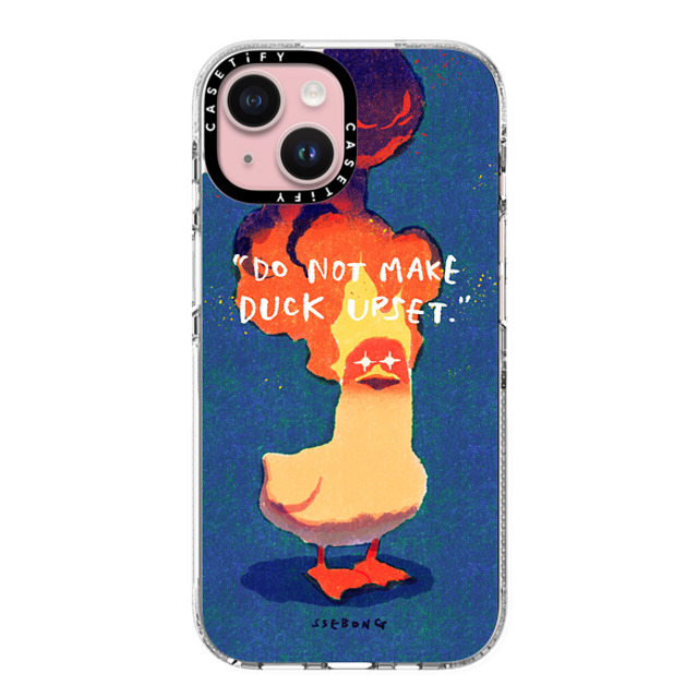 SSEBONG x CASETiFY iPhone 15 Case Animal,Cartoon Clear Clear Case MagSafe Compatible Do not make DUCK upset Mother's Day SSEBONG x CASETiFY iPhone 15 Case Animal,Cartoon Clear Clear Case MagSafe Compatible Do not make DUCK upset Mother's Day