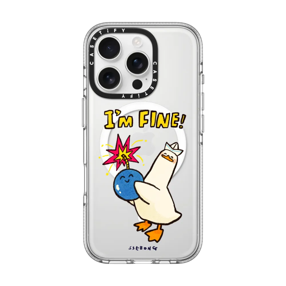 Clear iPhone 16 Pro Case MagSafe Compatible - I'm fine thank you and you?