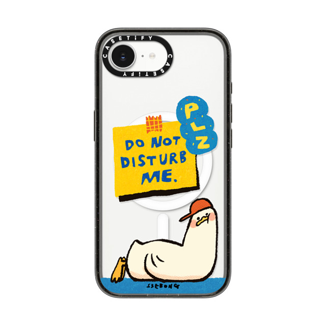 SSEBONG x CASETiFY iPhone 16e Case Animal,Cartoon Black Impact Case MagSafe Compatible PLZ DO NOT DISTURB ME Back to School SSEBONG x CASETiFY iPhone 16e Case Animal,Cartoon Black Impact Case MagSafe Compatible PLZ DO NOT DISTURB ME Back to School
