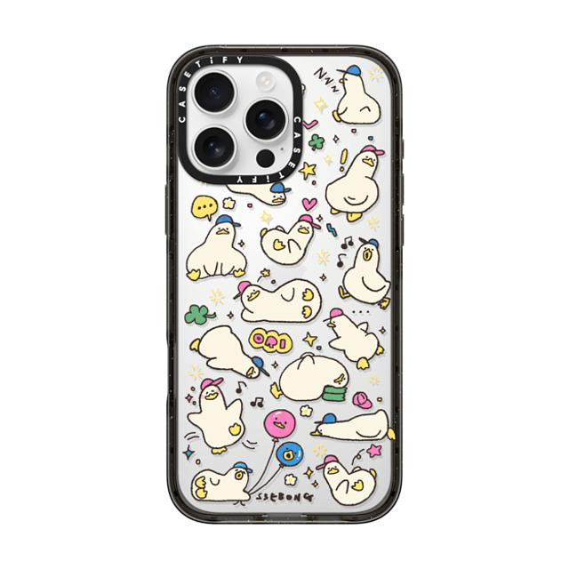 SSEBONG x CASETiFY iPhone 16 Pro Max ケース ブラック インパクトケース DUCKS