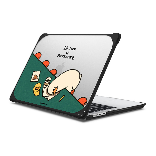 SSEBONG x CASETiFY MacBook Air 13-inch (2022 / 2024) ブラック バウンス ケース I'm sick of everything