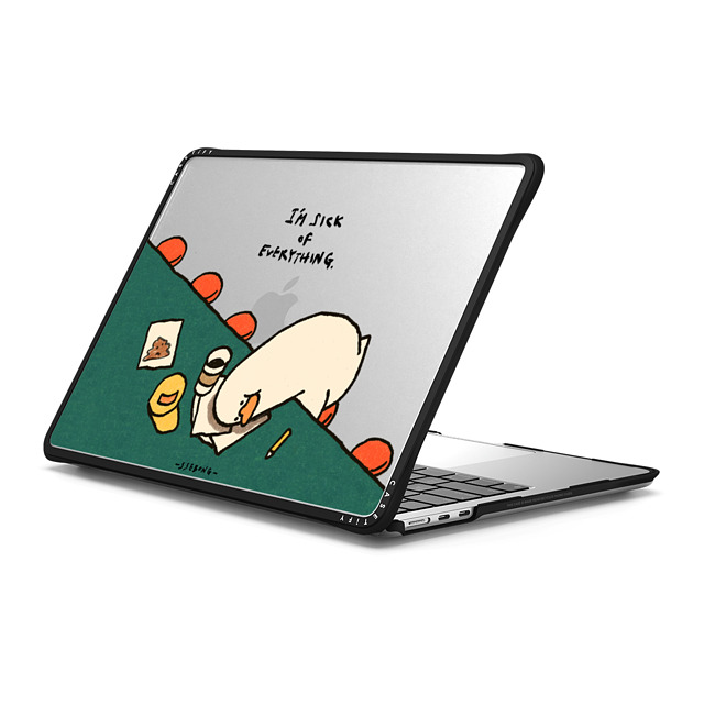 SSEBONG x CASETiFY MacBook Air 13-inch (2022 / 2024) ブラック インパクト ケース I'm sick of everything