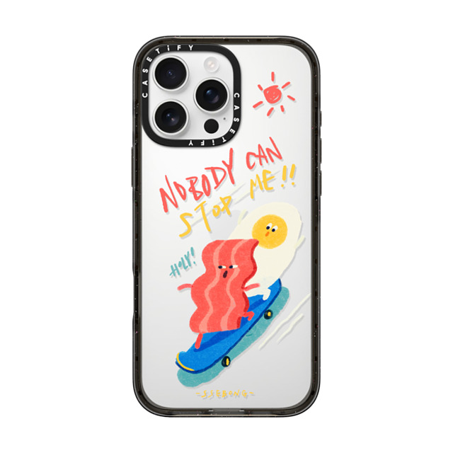 SSEBONG x CASETiFY iPhone 16 Pro Max ケース Animal,Cartoon ブラック インパクトケース Nobody can stop me!! Back to School SSEBONG x CASETiFY iPhone 16 Pro Max ケース Animal,Cartoon ブラック インパクトケース Nobody can stop me!! Back to School