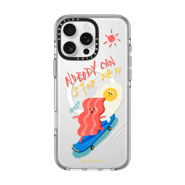 SSEBONG x CASETiFY iPhone 16 Pro Max ケース Animal,Cartoon クリア クリア ケース MagSafe対応 Nobody can stop me!! Back to School SSEBONG x CASETiFY iPhone 16 Pro Max ケース Animal,Cartoon クリア クリア ケース MagSafe対応 Nobody can stop me!! Back to School