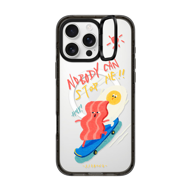 SSEBONG x CASETiFY iPhone 16 Pro Max Case Animal,Cartoon Black インパクトリングスタンドケース MagSafe対応 Nobody can stop me!! Back to School SSEBONG x CASETiFY iPhone 16 Pro Max Case Animal,Cartoon Black インパクトリングスタンドケース MagSafe対応 Nobody can stop me!! Back to School