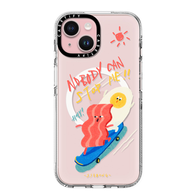 SSEBONG x CASETiFY iPhone 15 ケース Animal,Cartoon クリア クリア ケース MagSafe対応 Nobody can stop me!! Back to School SSEBONG x CASETiFY iPhone 15 ケース Animal,Cartoon クリア クリア ケース MagSafe対応 Nobody can stop me!! Back to School