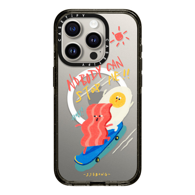 SSEBONG x CASETiFY iPhone 15 Pro ケース Animal,Cartoon ブラック インパクトケース MagSafe対応 Nobody can stop me!! Back to School SSEBONG x CASETiFY iPhone 15 Pro ケース Animal,Cartoon ブラック インパクトケース MagSafe対応 Nobody can stop me!! Back to School