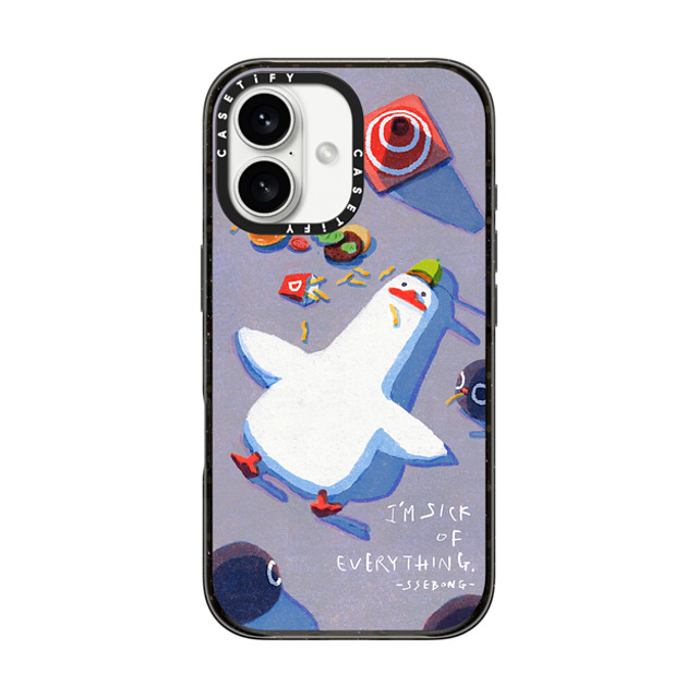 SSEBONG x CASETiFY iPhone 16 Case Animal,Cartoon Black Impact Case Crime scene Mother's Day SSEBONG x CASETiFY iPhone 16 Case Animal,Cartoon Black Impact Case Crime scene Mother's Day
