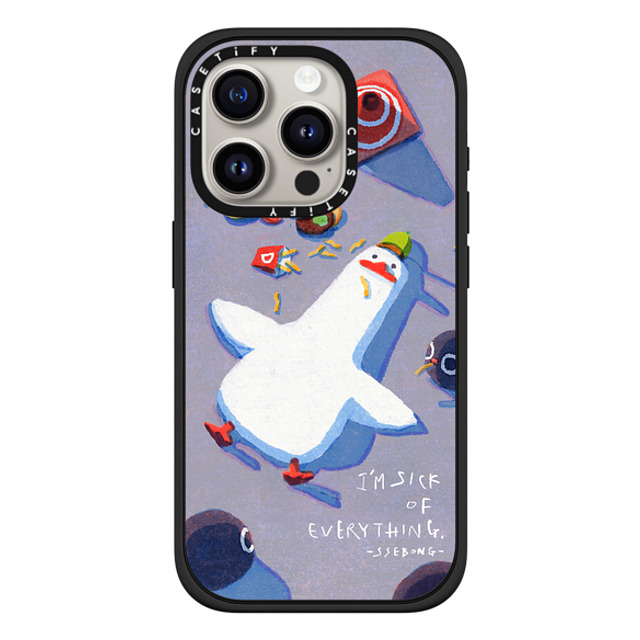 SSEBONG x CASETiFY iPhone 15 Pro Case Animal,Cartoon マットブラック Impact Case MagSafe Compatible Crime scene Mother's Day SSEBONG x CASETiFY iPhone 15 Pro Case Animal,Cartoon マットブラック Impact Case MagSafe Compatible Crime scene Mother's Day