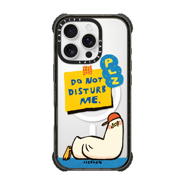 SSEBONG x CASETiFY iPhone 16 Pro Case Animal,Cartoon Black ウルトラ インパクトケース MagSafe 対応 PLZ DO NOT DISTURB ME Back to School SSEBONG x CASETiFY iPhone 16 Pro Case Animal,Cartoon Black ウルトラ インパクトケース MagSafe 対応 PLZ DO NOT DISTURB ME Back to School