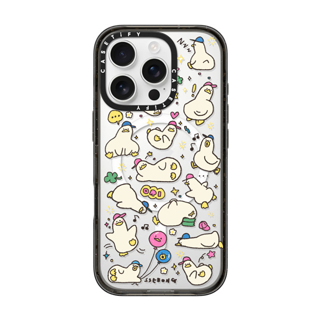 SSEBONG x CASETiFY iPhone 16 Pro ケース ブラック インパクトケース MagSafe対応 DUCKS